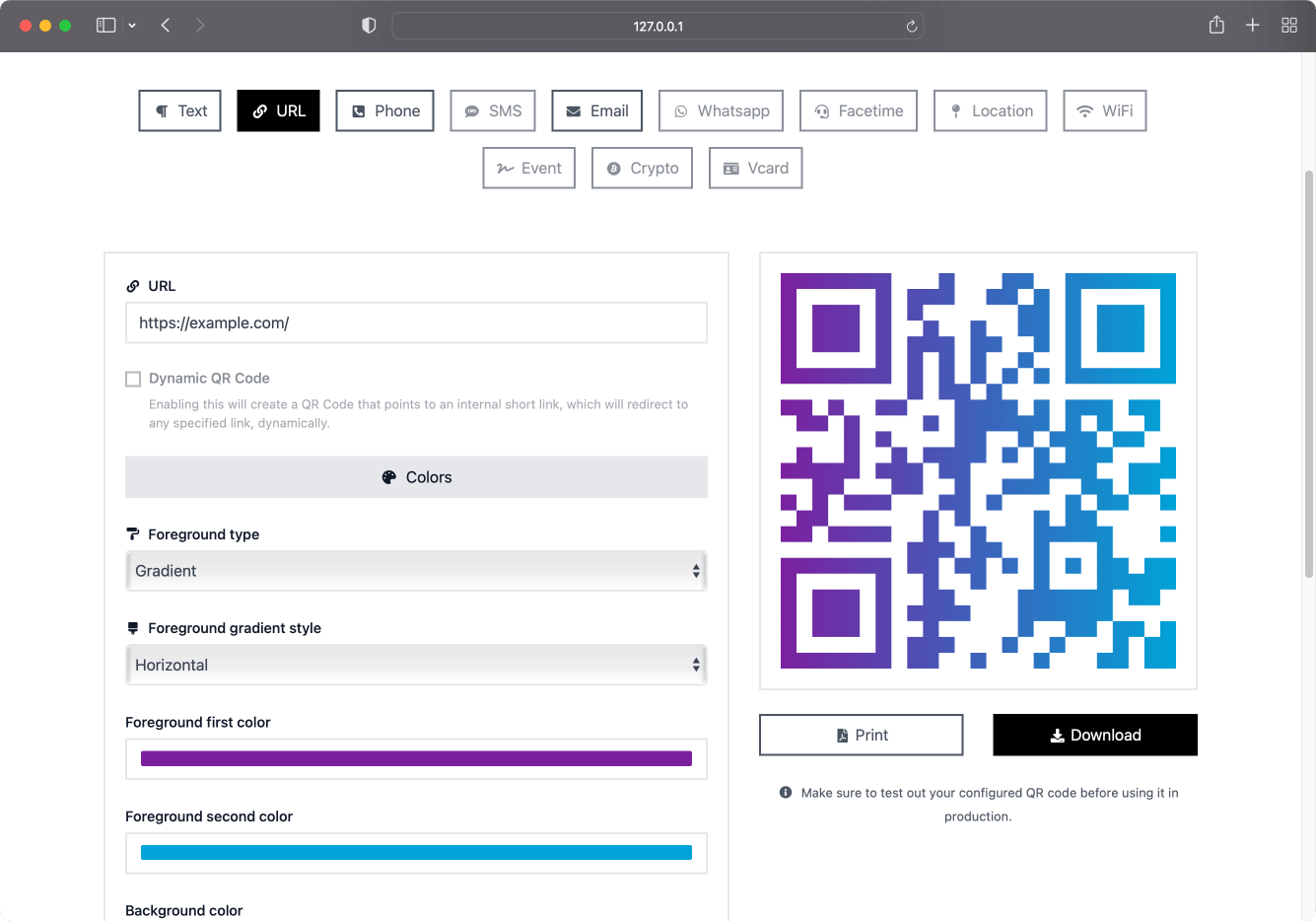 screenshot of QRCode AI